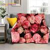3D Rosenblumen Nordisch Romantische Weiche Decken, Warmhaltende Überwurfdecke Bequeme Decke für Picknick Betten Sofa Zuhause Schlafzimmer Geschenk