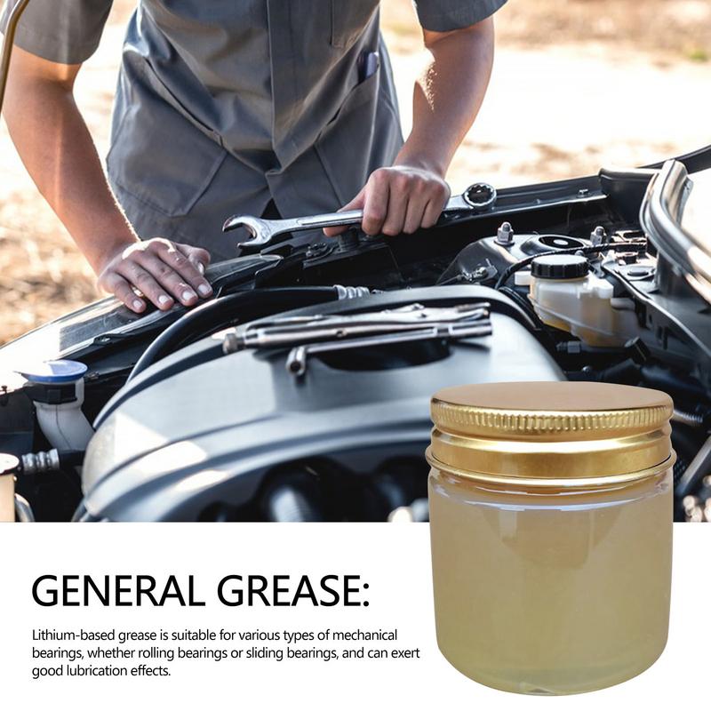 100g Lithium Grease Mechanical Bearing High Temp Grease Butter Door Hinge Lubricant Auto Greases Reduces Friction for Car Care