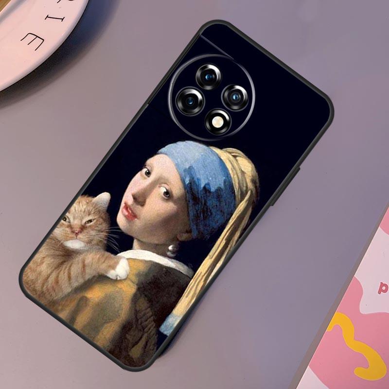 

Funny Cat Art Aesthetics Case For OnePlus 12 11 9 10 Pro 9RT 10T 10R 12R OnePlus Nord CE 2 3 Lite 2T N10 N20 Cover OnePlus Nord CE 2