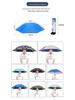 Double-Layer Sun/Rain Umbrella Hat for Adults, UV Protection, Fishing, & Tea Picking