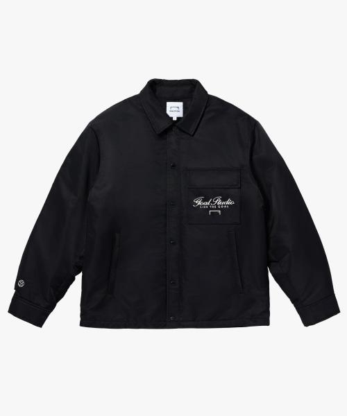 Goalstudio Embroidery Padded Shirt Jacket-Black