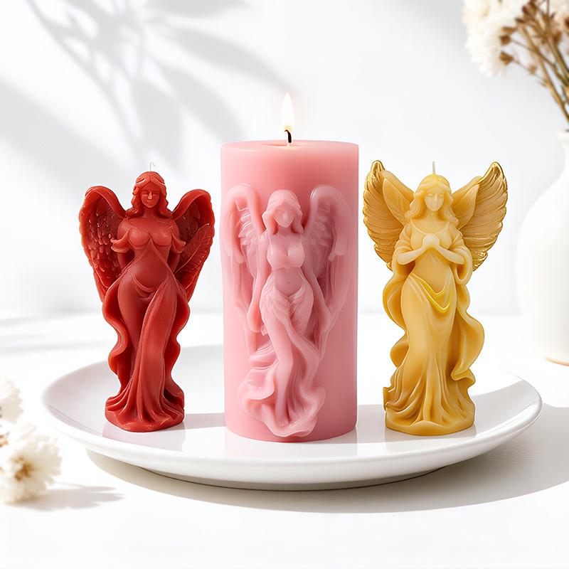Kneeling Angel Silicone Candle & Aroma Stone Mold
