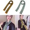 Striped Scarf Long Knitted Scarf Neck Warmer Women Scarf Lightweight Neck Wrap