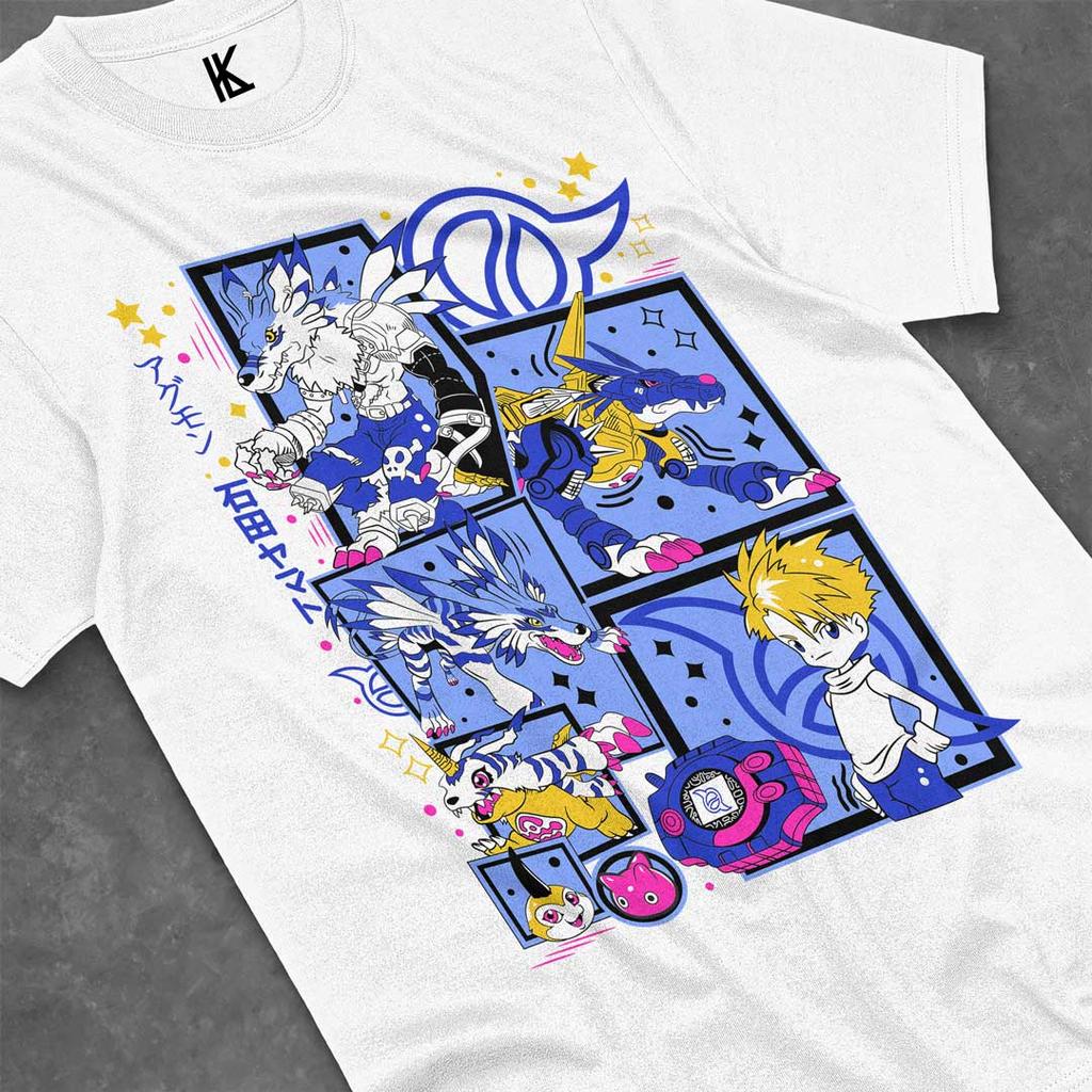 Digimon Adventure Shirt WereGarurumon T-Shirt Garurumon Tshirt Gabumon Anime Tee Cotton