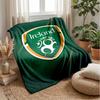 Coperta in Flanella Pile Rugby Irlanda Coperta Calda e Accogliente per Divano Letto Viaggio Uso in Tutte le Stagioni