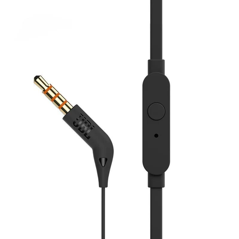 JBL TUNE 110 Authentic Authorization In-ear Wired Headphones Microphone Remote Control Heavy Bass Sound Quality 3.5mm Interface
