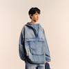CROQUIS Men's Oversize Long Sleeve Hooded Shirt