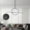 Ceiling Lamp Hanging Chandelier for Living Room Dining Room Black 7 Glass Balls