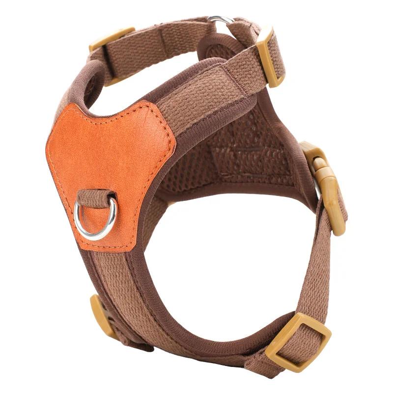 Adjustable Dog Harness Vest for Small Medium Dogs French Bulldog Chihuahua Puppy No Pull Pet Harness with Leash Set Reflective