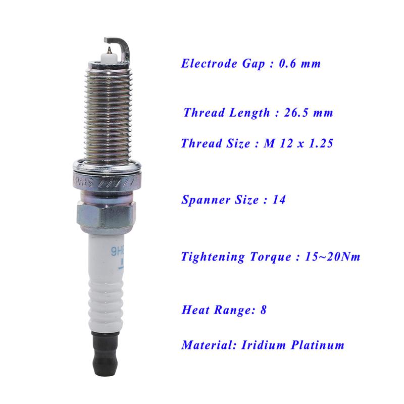 Autozündkerze für TOYOTA 86 2012- SUBARU BRZ FORESTER 2012-2018 OUTBACK 2014- Legacy Impreza ILKAR8H6 96024 22401-AA830