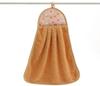 1 Pack Coral Fleece Bathroom Amenities Soft Hand Towels Absorbent Cloth Dish Cloth Hanging Cloth Kitchen Convenient Accessories LS