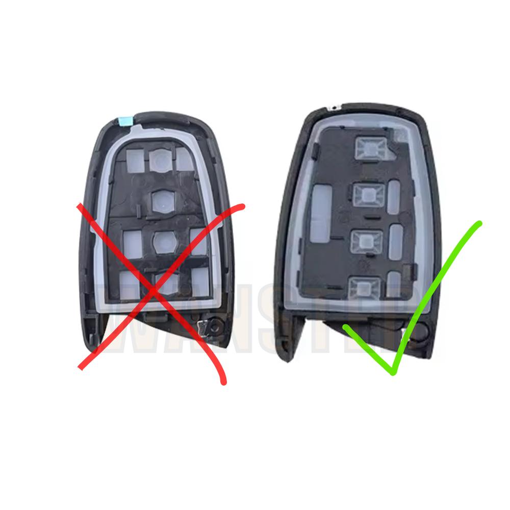 Car Key Shell Housing Fob Case For Hyundai Grandeur Azera Genesis G80 2013- Ix45 Santa Fe Sport Equus Centennial