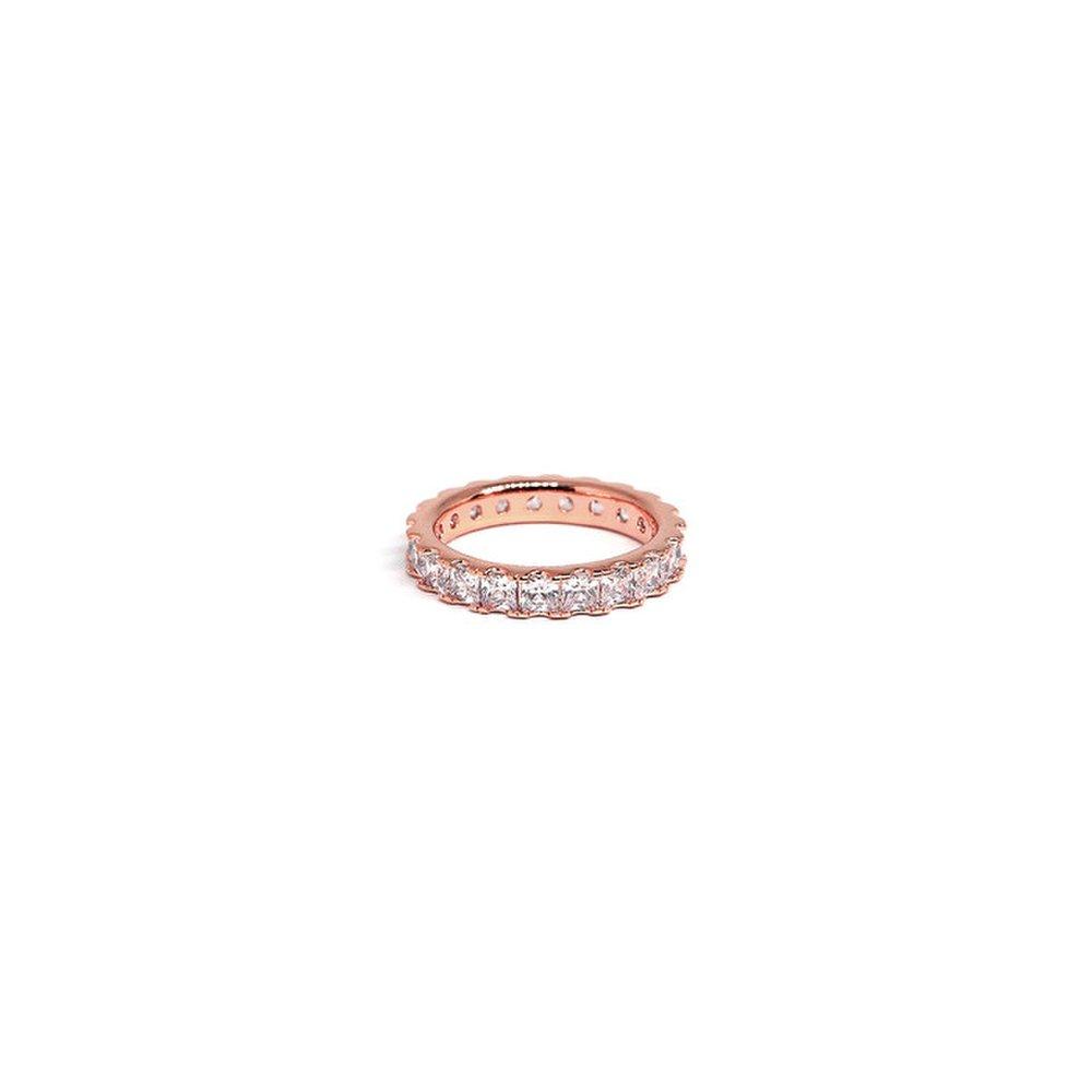 Square Cubic Bold Ring (14K) Size 13