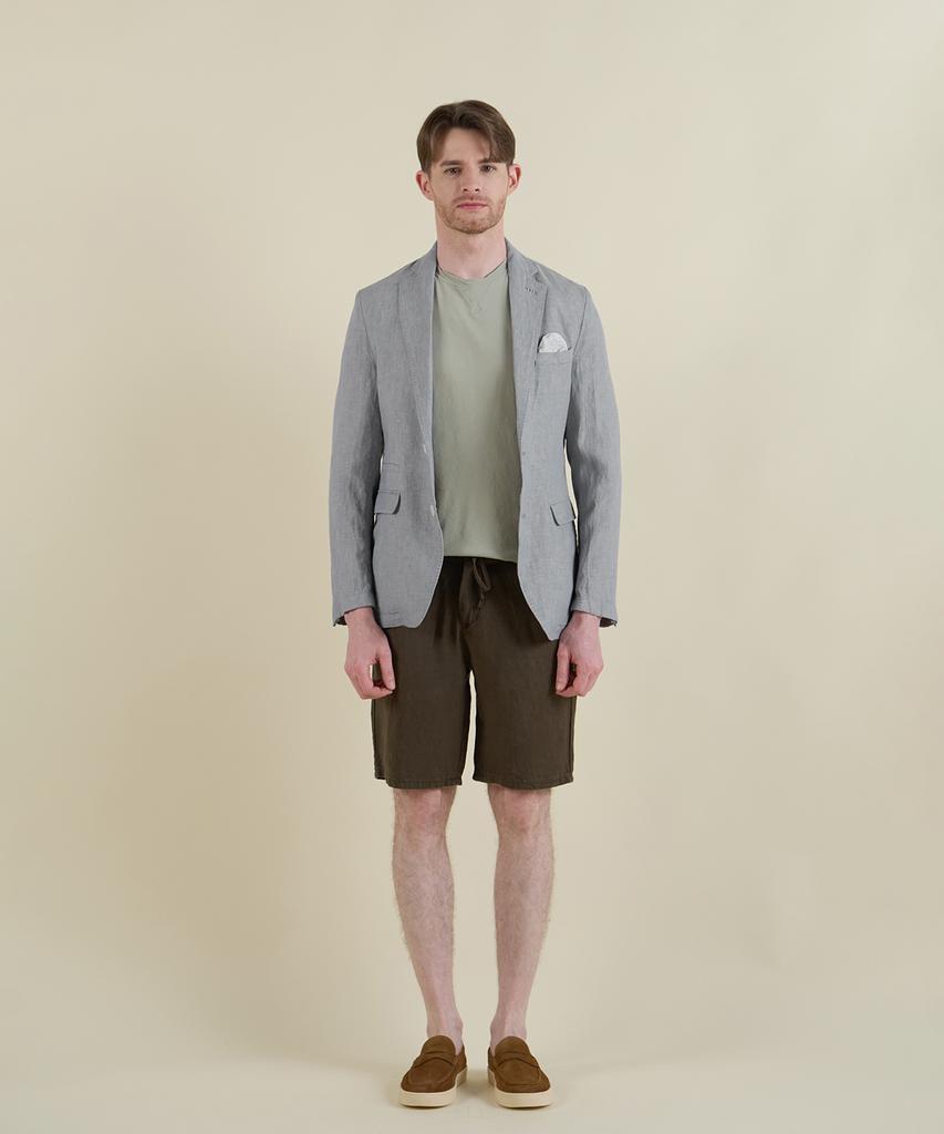 Panicale Sky Blue Washed Linen Jacket