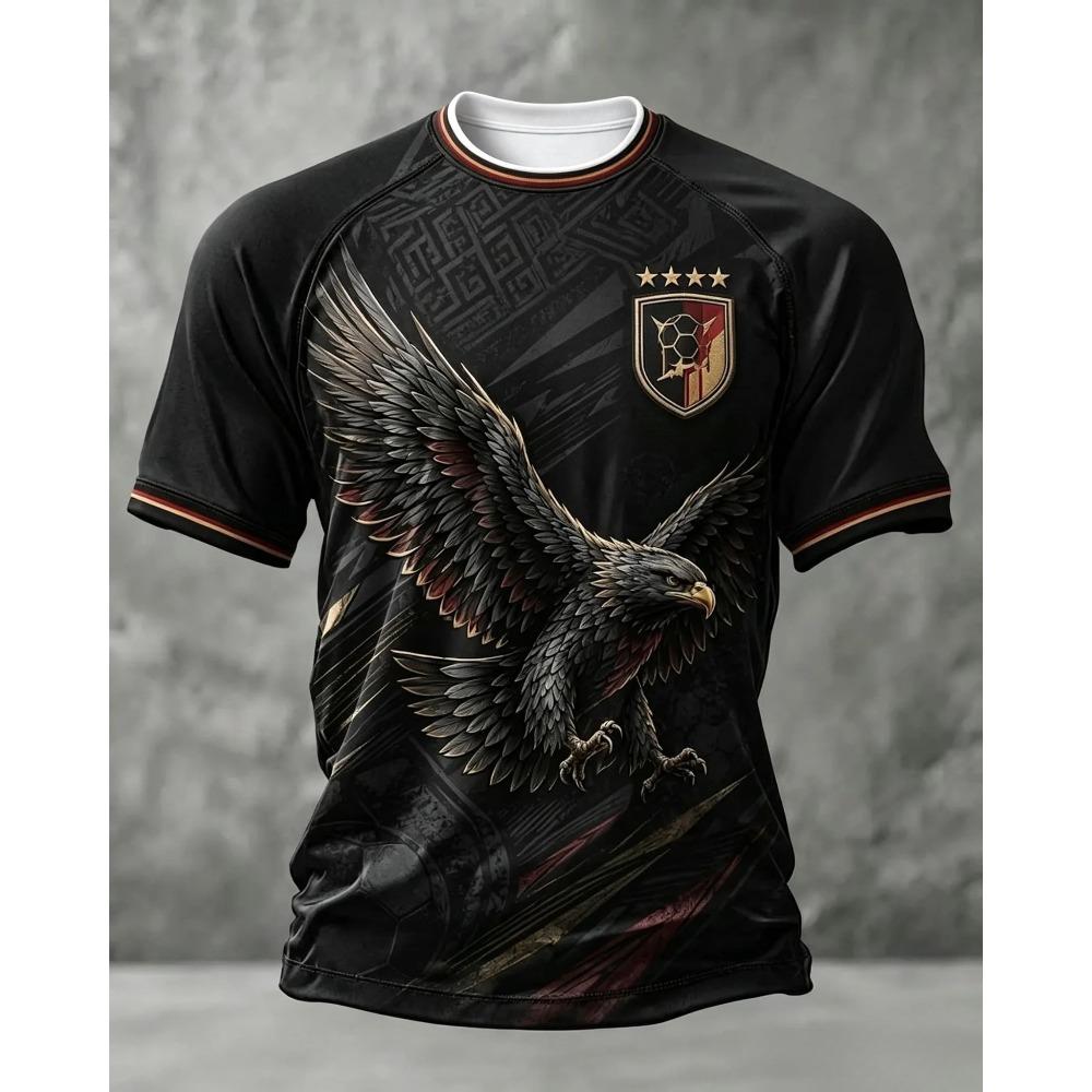 2026 Germany Football Jersey, White Short-sleeve Sports Shirt, 3D Print, New Casual and Training Summer T-shirt