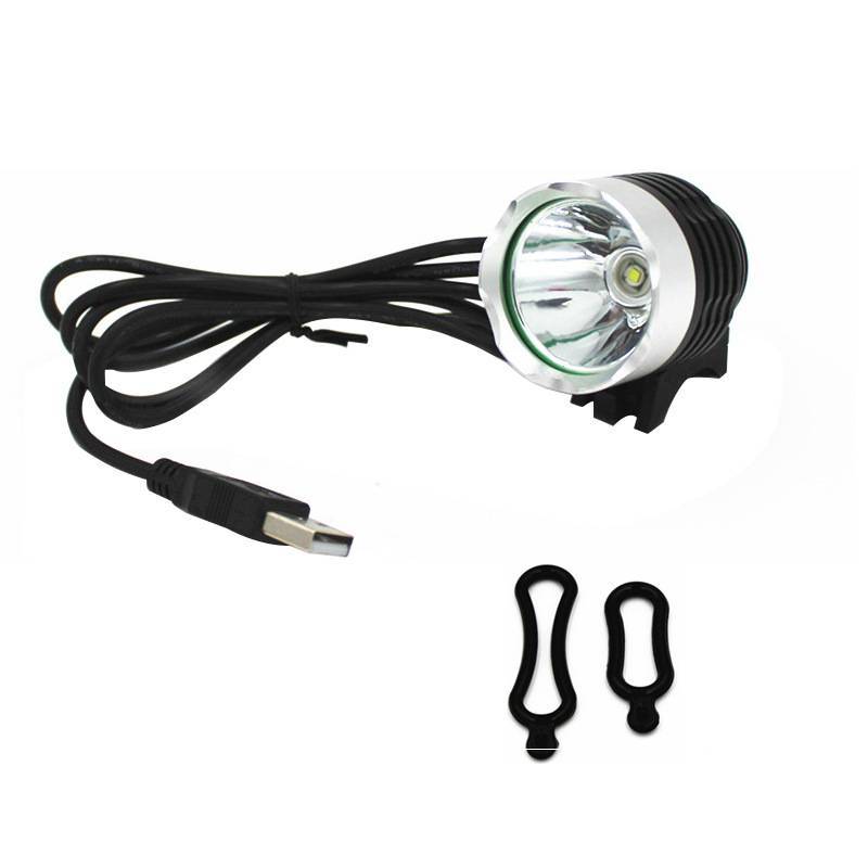 Bicycle Mountain Bike Usb Headlight Front Light Power Bank For Night Riding