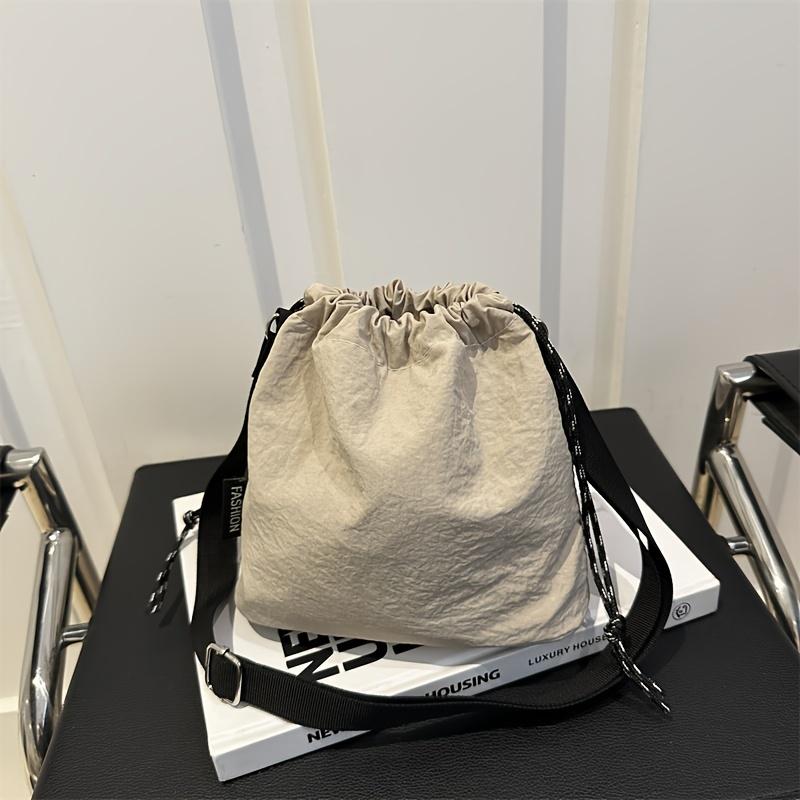 Ambiel Charm Lichte Verstelbare Crossbody Tas voor Dames - Grote Capaciteit Geplooide Emmer Ontwerp