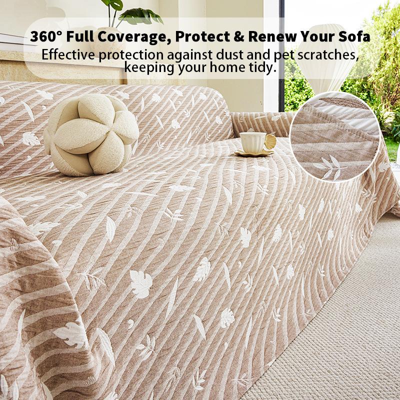Extra Large Wide Three Layer Air Fiber Blanket Sofa Cover Universal For All Seasons Machine Washable Sofa Slipcover Sofa Protector