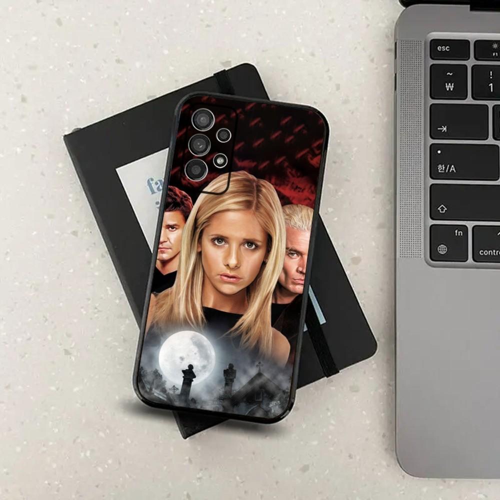 Coque de téléphone B-Buffy contre les vampires pour Samsung S21, S22, S23, S30, Ultra, S20, Plus, Fe, Lite, Note, 10, 9, 5G Housse souple noire