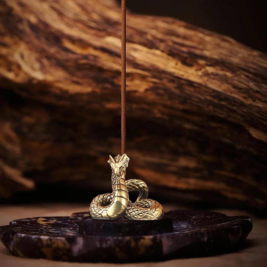 Snake Figurine Small Animal Statue Ornament Decorative Desktop Sculpture For Home Office Display Cabinet Bookshelf Coffee Table