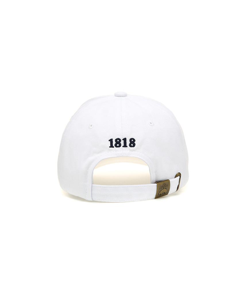 BROOKS BROTHERS [Unisex] Cotton Logo Baseball Cap (White) (Bbacmm7316Aes)