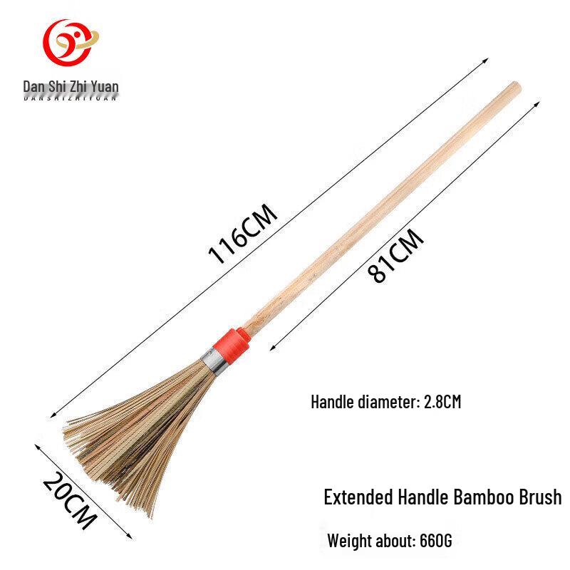 Long-Handle Bamboo Pot Cleaning Brush