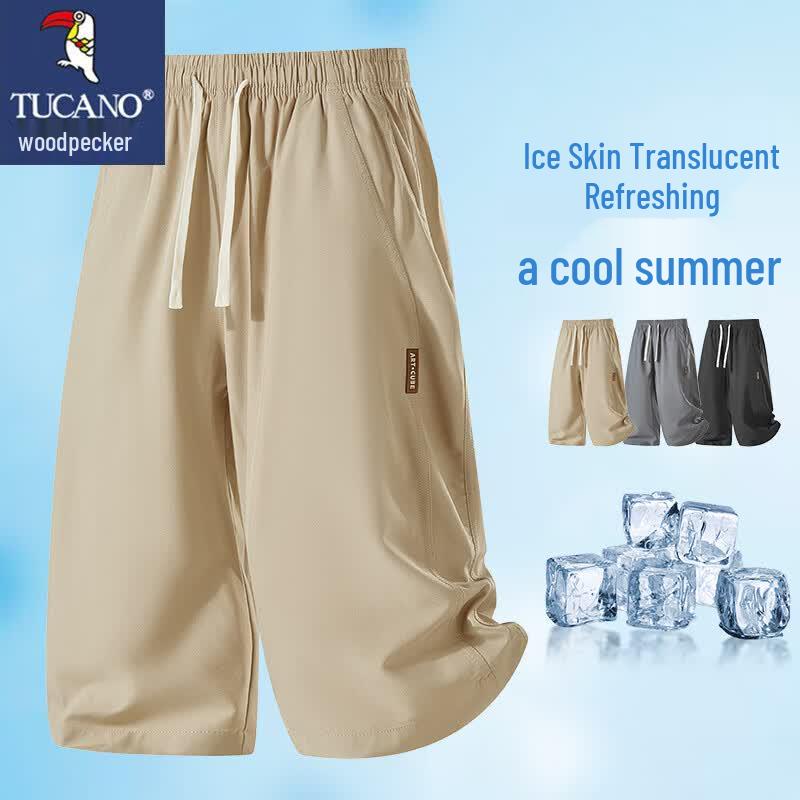 TUCANO Men s Ice Silk Breathable Cropped Pants 5XL