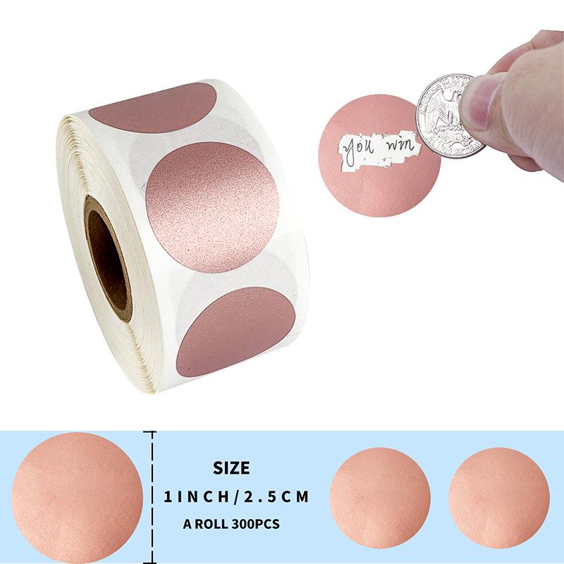 Etichette Adesive Argentate Raschiabili, 300 pz/rotolo