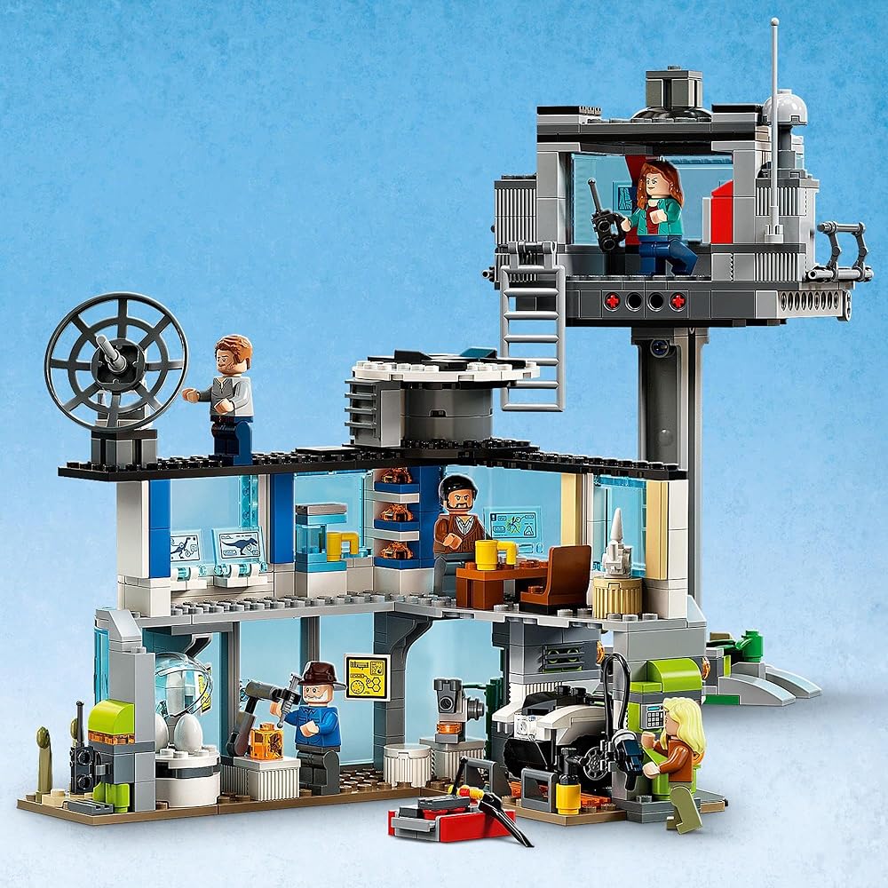 LEGO Jurassic World Attaque du Giganotosaurus et du Therizinosaurus Jouet de Construction pour Enfants 9-11 ans