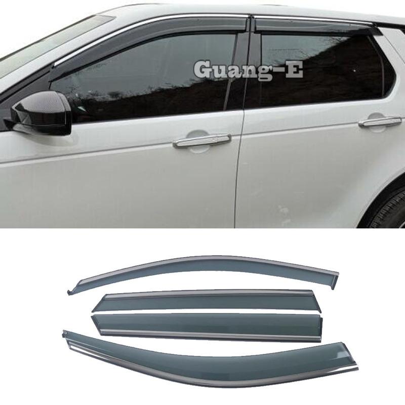 For Land Rover Discovery Sport 2015 2016 2017 2018  Plastic Car Window Glass Wind Visor Rain/Sun Guard Vent Part 4pcs