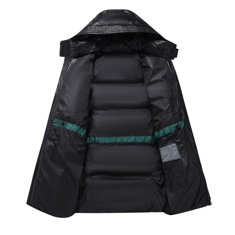 Unisex Winter Black Oversize Puffer Jacket For Men and Women High Quality  Fashion Thick Warm 90% White Duck Down Coat Hooded Parkas