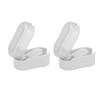 2 Pcs Electric Toothbrush Head Cover Detachable Toothbrush Protector Cap for Travel White