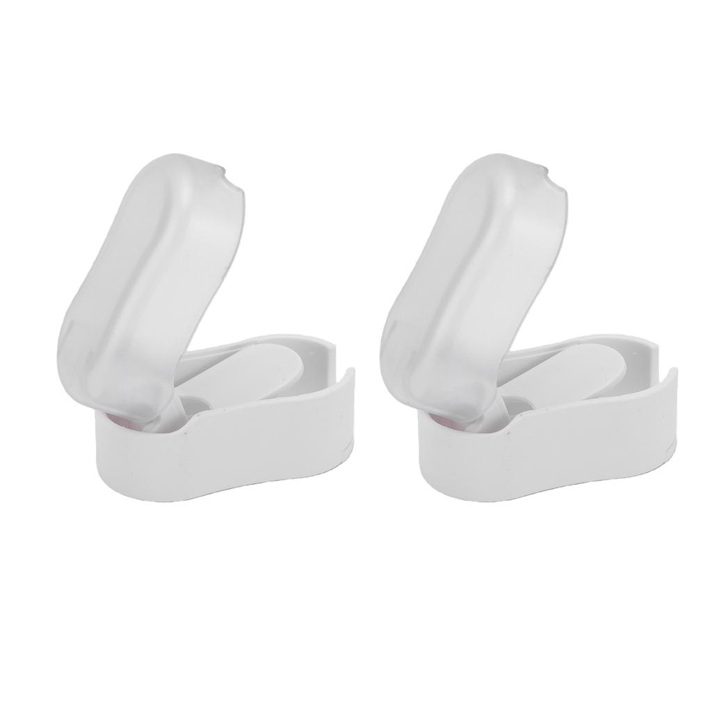 2 Pcs Electric Toothbrush Head Cover Detachable Toothbrush Protector Cap for Travel White