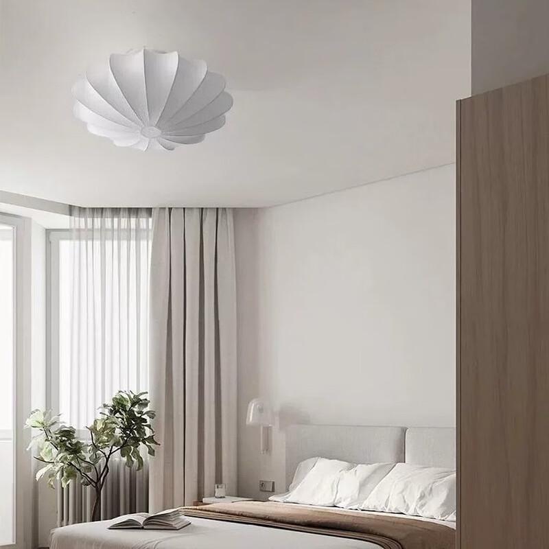 Xuanyong Minimalist Wabi-Sabi Silk Fabric Ceiling Light