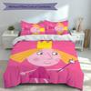 3pcs Ben and Holly's Little Kingdom Duvet Cover Set, Includes 1 Duvet Cover and 2 Pillowcases,Skin-Friendly&Comfortable Fabric,Suitable Bedding Sets