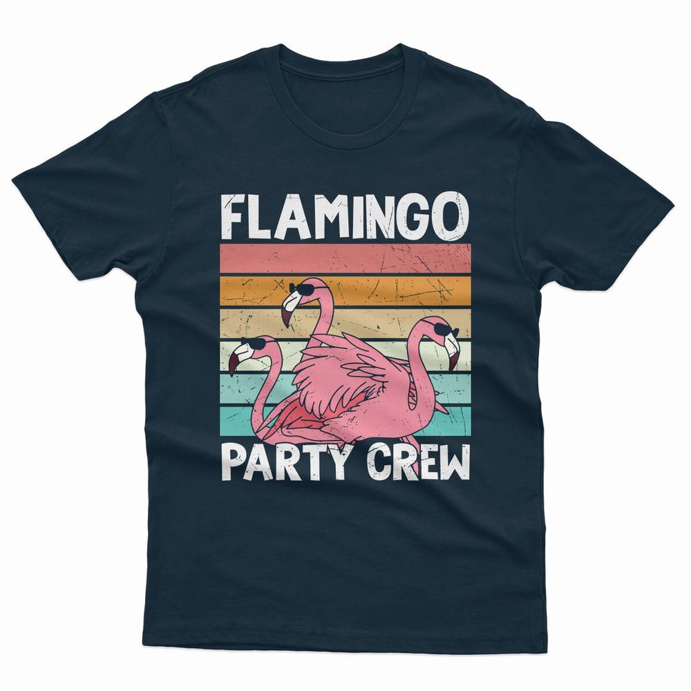 Flamingos Party Crew Pink Lesser Flamingos Funny Bird Lover T Shirt P1OrA
