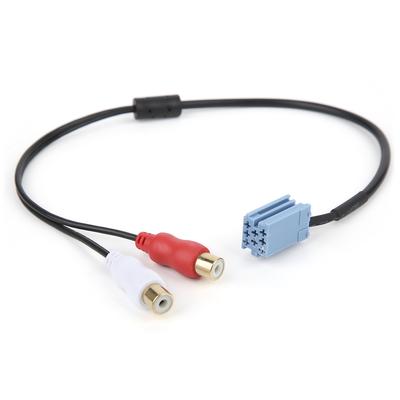 8 Pin Mini ISO RCA Cable Adapter for BlaPunkt Compact Disc Changer Car Stereo Line