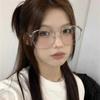 Fashion Oversize Round-framed Glasses Anti Blue Light Glasses Ultralight Transparent Lens Blue Light Blocking Computer Glasses