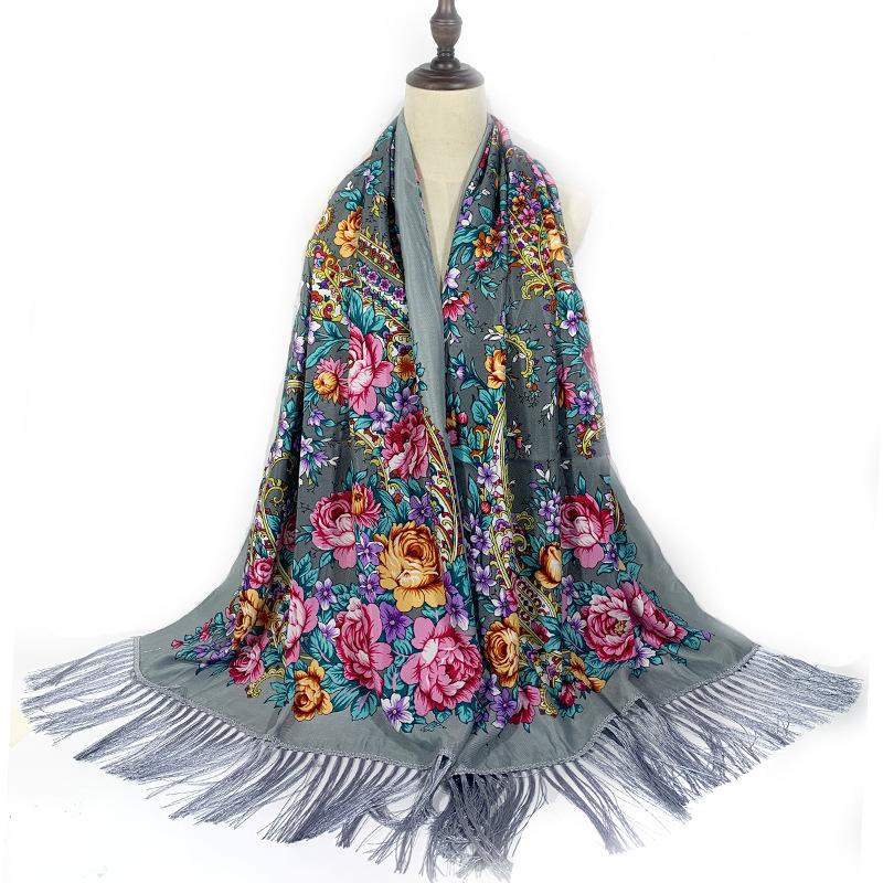 Ethnic Style Women's Shawl - Floral, Autumn/Winter Qipao Scarf, Sun Protection
