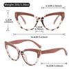 Retro Fashion Anti-blue Light Cat Eye Reading Glasses Unisex Trendy Oversized Presbyopic Eyeglasses