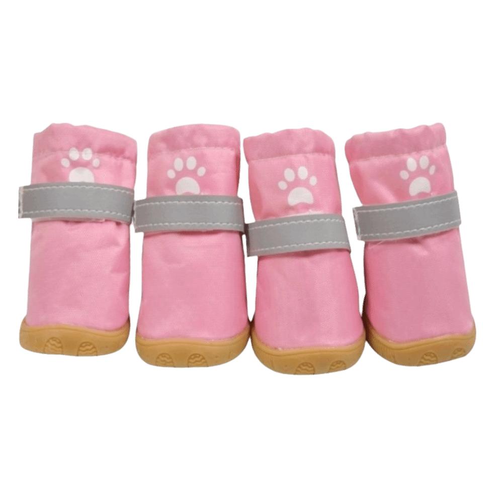 4Pcs Anti-Slip Dog Shoes Waterproof Dog Footwear Fashion Pet Boots Puppy