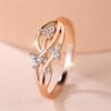 Einfache Elegante Goldfarbene Hohle Blume Fingerringe für Frauen Ethnisch Brautring Hochzeitsschmuck