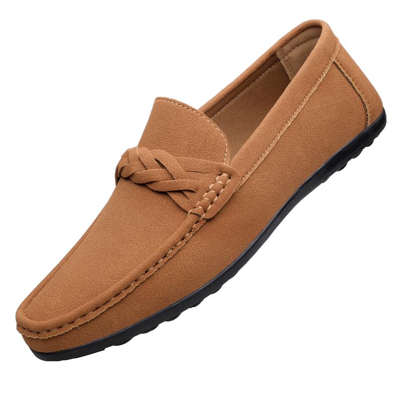 Fashion Vintage Loafers Shoes For Men Boat Shoes 2025 Summer Business Leather Black Man Mens Driving Casual Shoe Slip On Flats Size 47