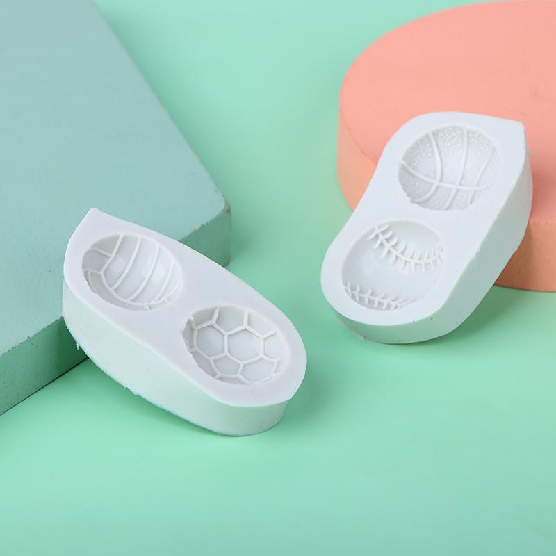 1Pc Basketball Baseball Volleyball Football Silicone Mold Diy Sugarcraft Cupcake Baking Mold Fondant Cake Decorating Tool