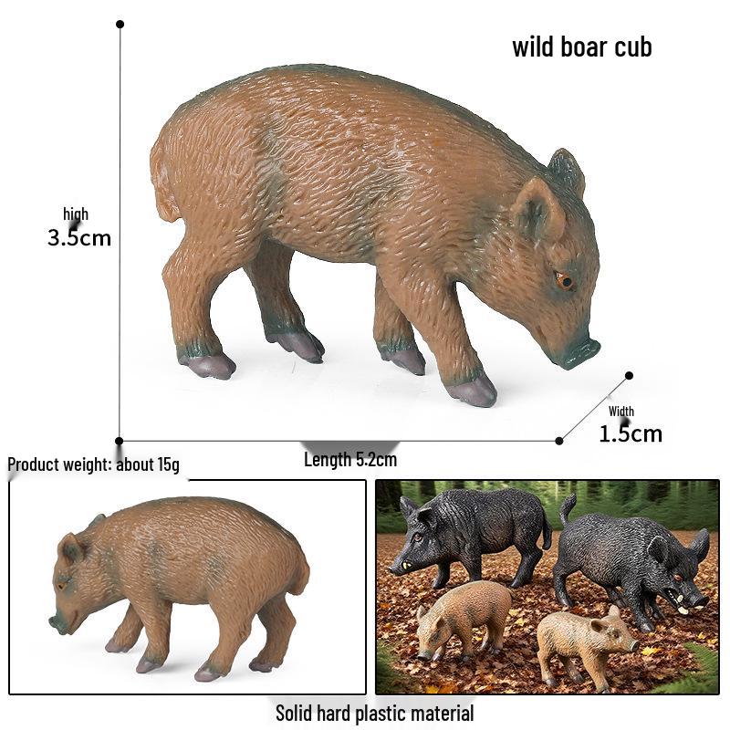 Realistic Miniature Pig Sow Figurine Toy Animal Model Ornament