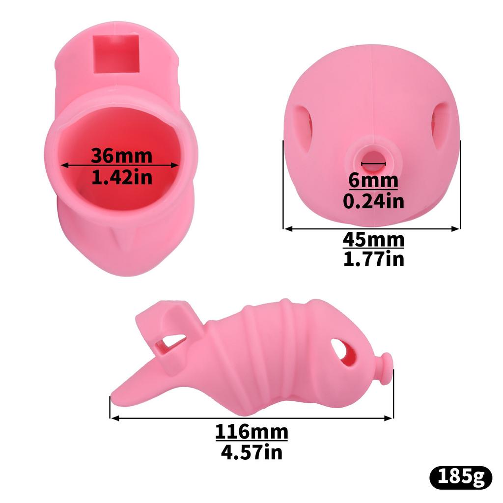 Soft Silicone Chastity Lock Male Penis CB Lock Gay Cuckold Adult Sex Toys BDSM Cock Ring 18+