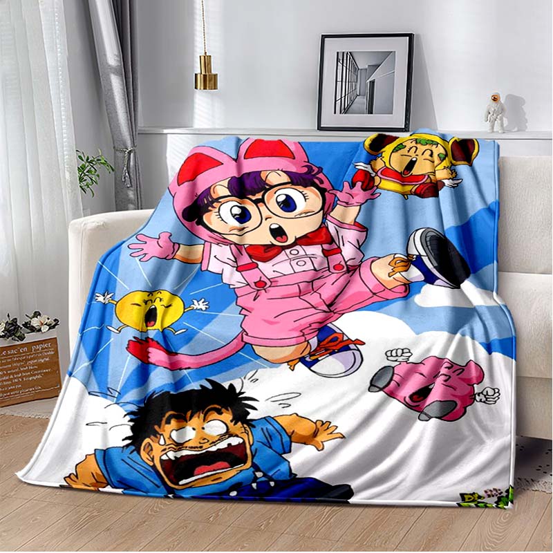 DR-Slump-Arale Cartoon Throws Blanket Kids Super Soft Cute Blankt for Travel Couch Sofa Picnic Bed Flannel Blanket Birthday Gift