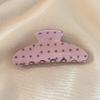 Koreanischer Eleganter Kürbisbogen Polka Dot Haarspange - Groß, Cremige Texturierte Hochsteckfrisur-Accessoire