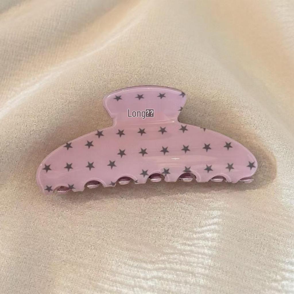 Koreanischer Eleganter Kürbisbogen Polka Dot Haarspange - Groß, Cremige Texturierte Hochsteckfrisur-Accessoire