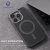 Heat Dissipation Mesh For Magnetic Wireless Charge Case For For Iphone 16 1 14 Plus 13 12 17 Pro Max Breathable Armor Cover